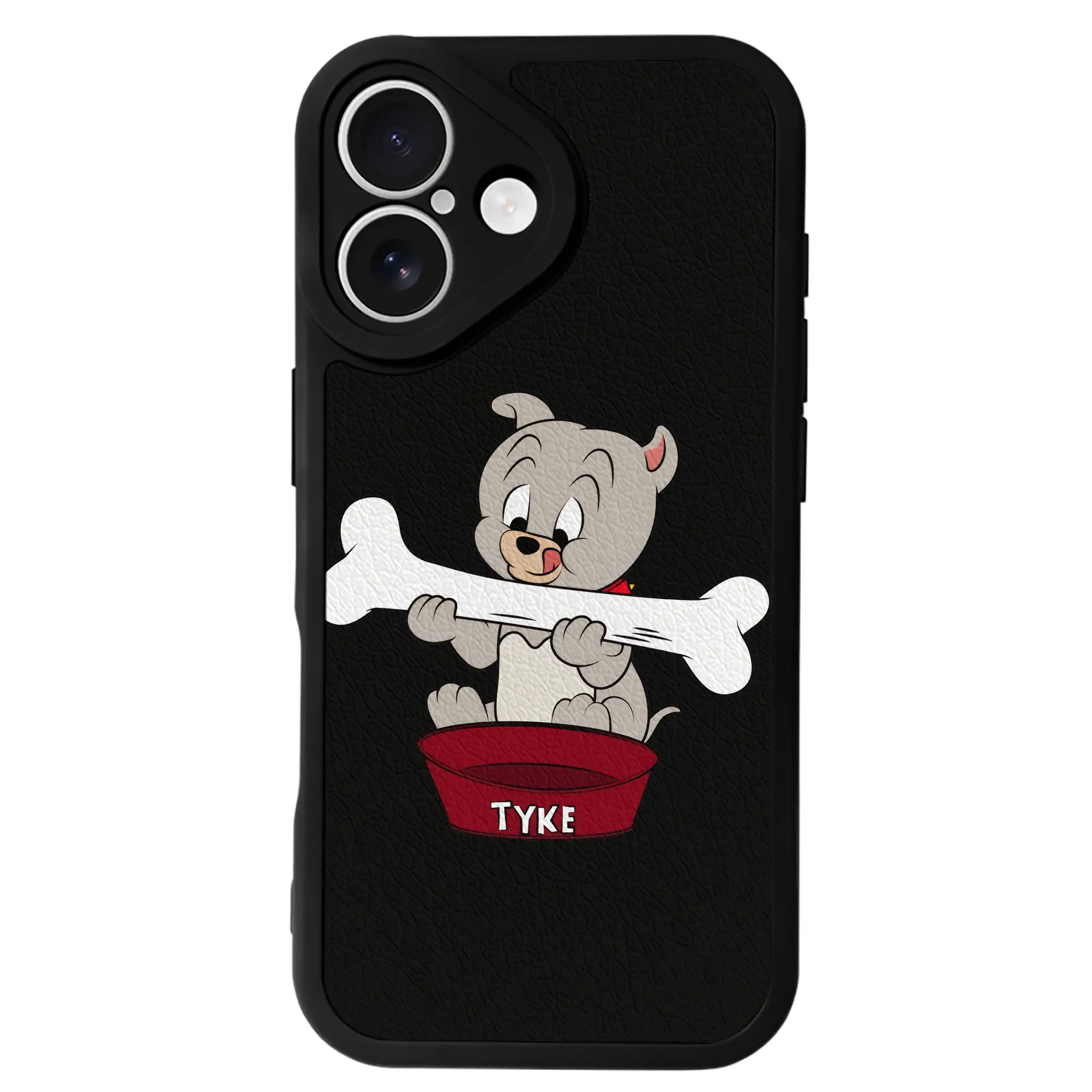 トムとジェリー グッズ タイク - IPhone 16シリーズ対応 ・ シリコンスマホケース ・ レザー調 ・ 高精度フィット ・ 耐衝撃 ・ ワイヤレス充電対応 ・ 精密カット